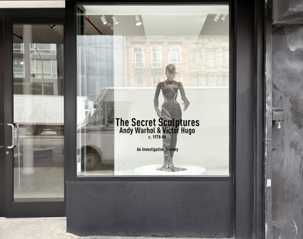 Installation view of our 2025 exhibition The Secret Sculptures of Andy Warhol & Victor Hugo: An Investigative Journey at Westwood Gallery NYC