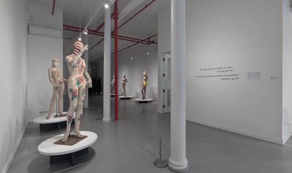 Installation view of our 2025 exhibition The Secret Sculptures of Andy Warhol & Victor Hugo: An Investigative Journey at Westwood Gallery NYC