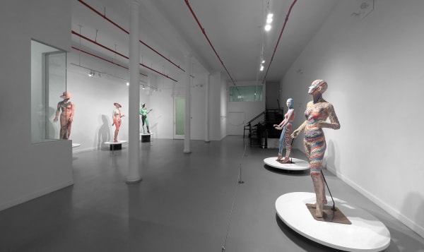 Installation view of our 2025 exhibition The Secret Sculptures of Andy Warhol & Victor Hugo: An Investigative Journey at Westwood Gallery NYC