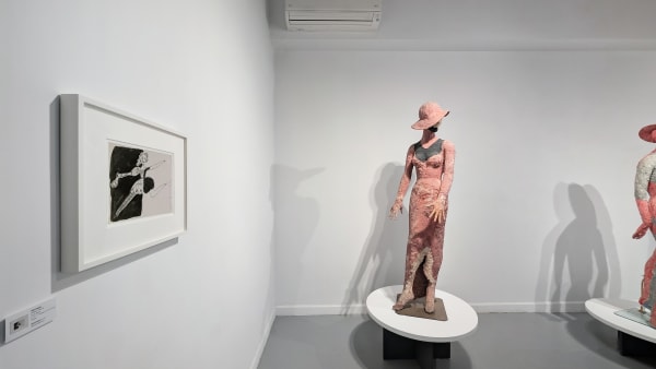 Installation view of our 2025 exhibition The Secret Sculptures of Andy Warhol & Victor Hugo: An Investigative Journey at Westwood Gallery NYC