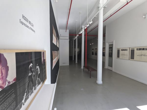 Installation view of Roger Welch: Expressions of Memory at Westwood Gallery NYC 2021