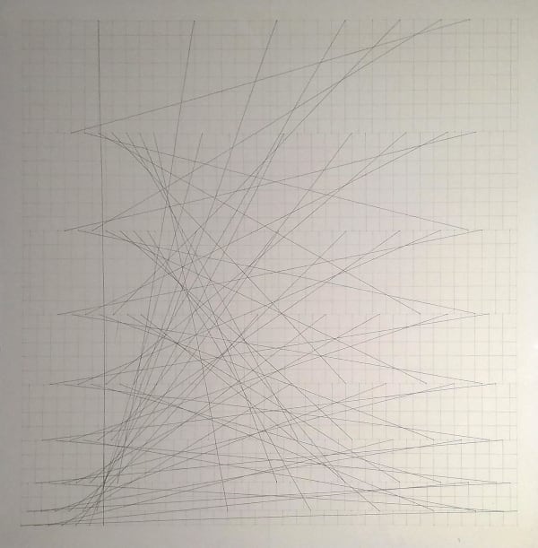 a light architectural pencil drawing on paper