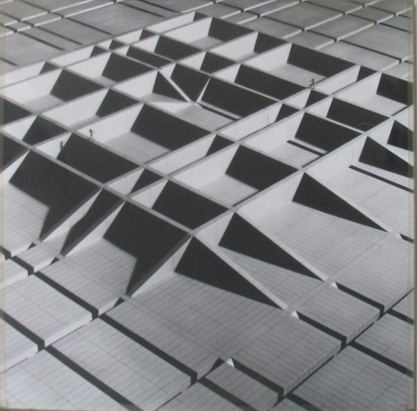 will Insley, /Buildings/ No. 19-20 Interior Building Corridor of Life Gate – view from the air, 1970-72