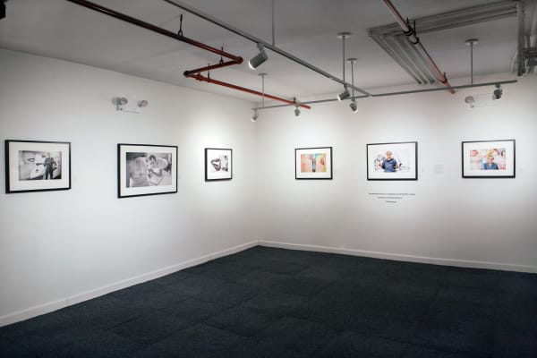 Installation view of 2018 exhibition Bob Adelman: New York Artists at Westwood Gallery NYC