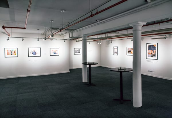 Installation view of 2018 exhibition Bob Adelman: New York Artists at Westwood Gallery NYC