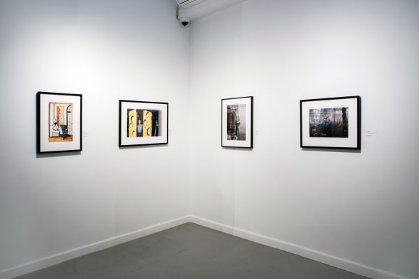 Installation view of 2018 exhibition Bob Adelman: New York Artists at Westwood Gallery NYC