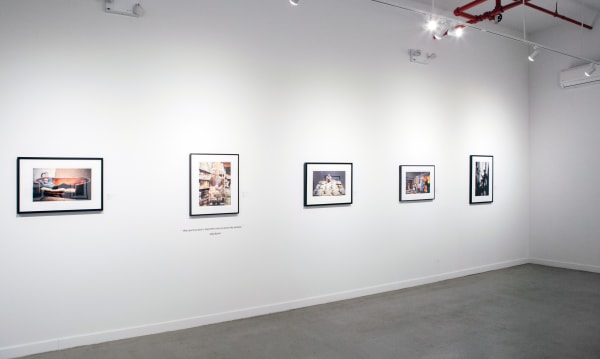 Installation view of 2018 exhibition Bob Adelman: New York Artists at Westwood Gallery NYC