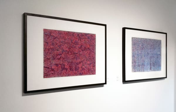 Installation view of 2017 exhibition James Juthstrom: Paintings from the Loft at Westwood Gallery NYC