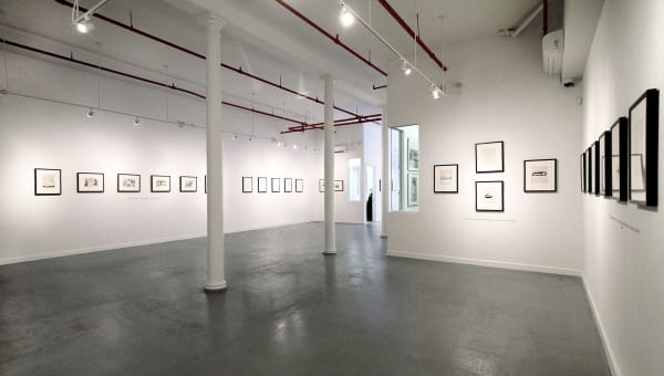 Installation view of 2016 exhibition Andy Warhol: Drawn to Dance at Westwood Gallery NYC
