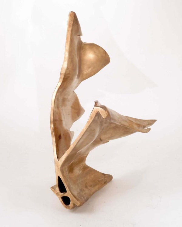 Bronze abstract sculpture