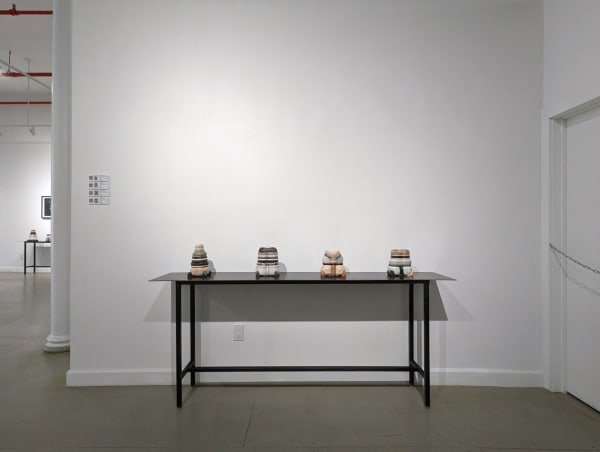 Installation view of Don Porcaro: Time Will Tell at Westwood Gallery NYC 2023