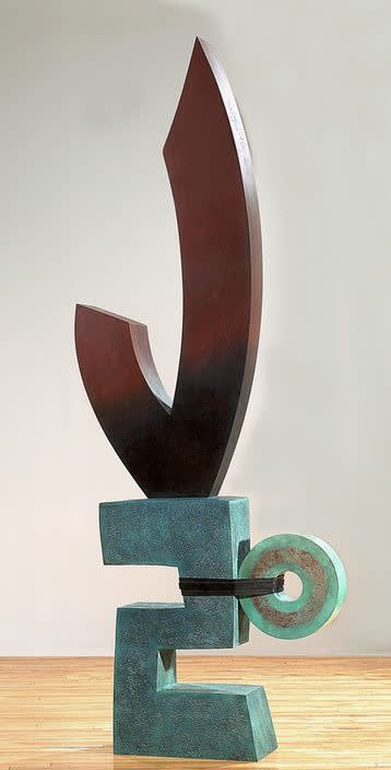 Red and blue sculpture