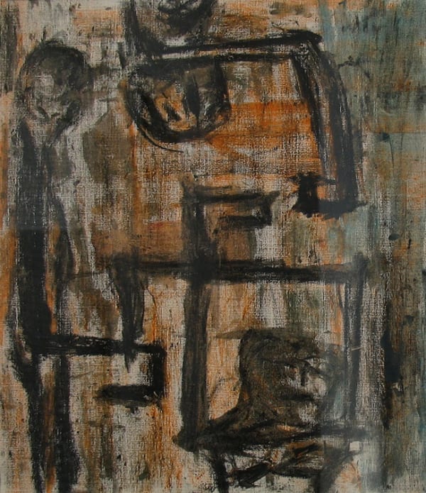 Black and orange drawing