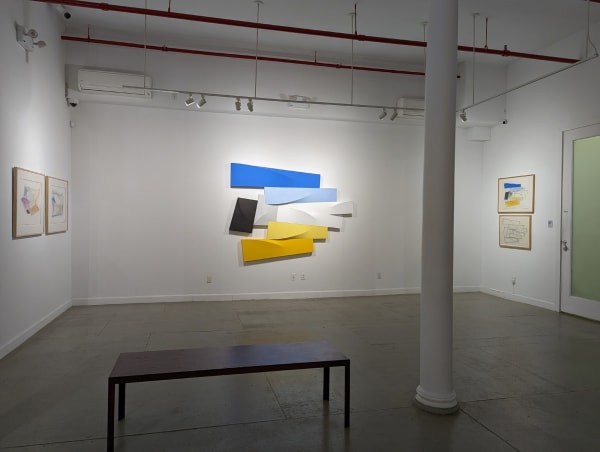 Installation view of our 2023 exhibition Charles Hinman: Beyond Minimalism at Westwood Gallery NYC
