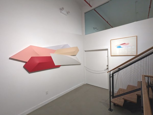 Installation view of our 2023 exhibition Charles Hinman: Beyond Minimalism at Westwood Gallery NYC
