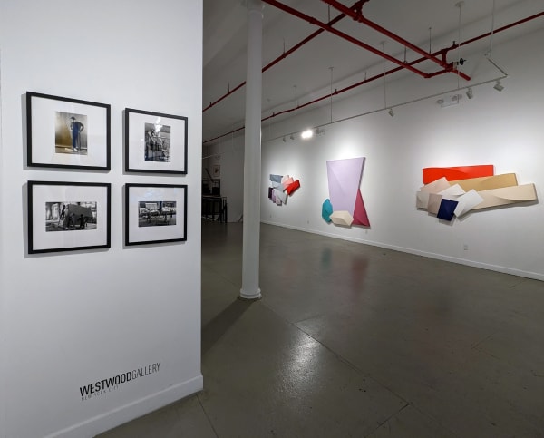 Installation view of our 2023 exhibition Charles Hinman: Beyond Minimalism at Westwood Gallery NYC