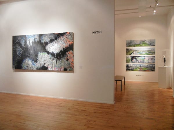 Installation view of 2013 exhibition NYC25 at Westwood Gallery NYC