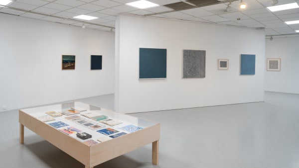 Installation view of Inger Johanne Grytting and Mimi Gross: On Art and Friendship at Nordnorsk Kunstnersenter, Svolvær, Norway