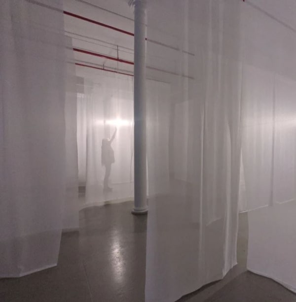 Installation view of 2021 exhibition Nobuho Nagasawa: Drawn to the Light at Westwood Gallery NYC