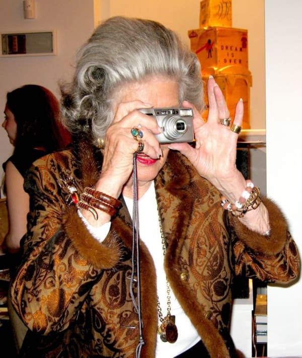 Princess Marianne Sayn-Wittgenstein-Sayn at her 2006 exhibition at Westwood Gallery NYC