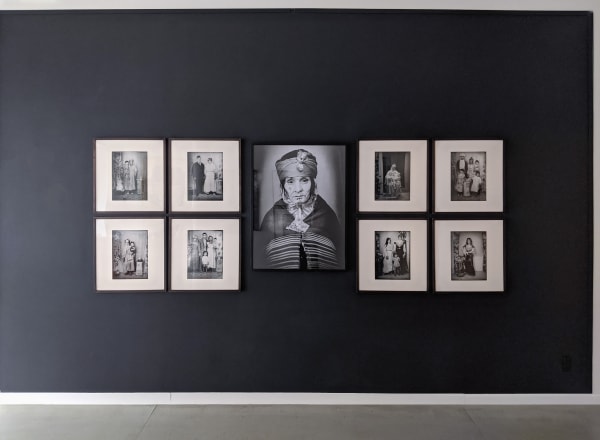 Installation view of 2020 exhibition "Lifting the Veil: Portraits of Amazigh Women" at Westwood Gallery NYC