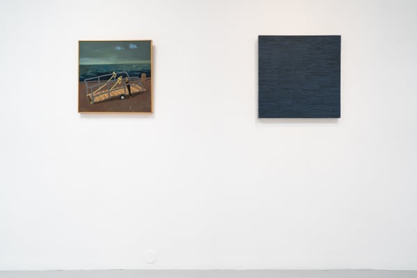 Installation view of Inger Johanne Grytting and Mimi Gross: On Art and Friendship at Nordnorsk Kunstnersenter, Svolvær, Norway