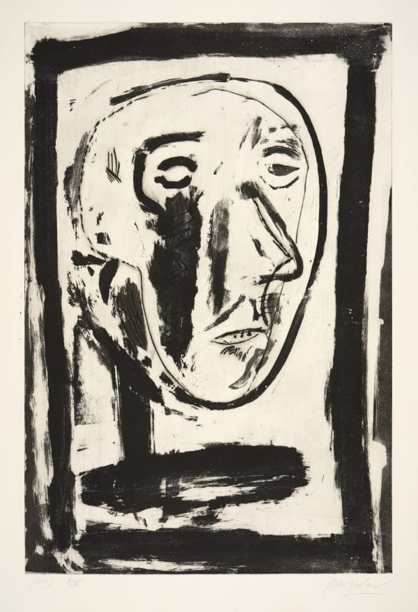Self Portrait, 1960 etching and aquatint © Salford University