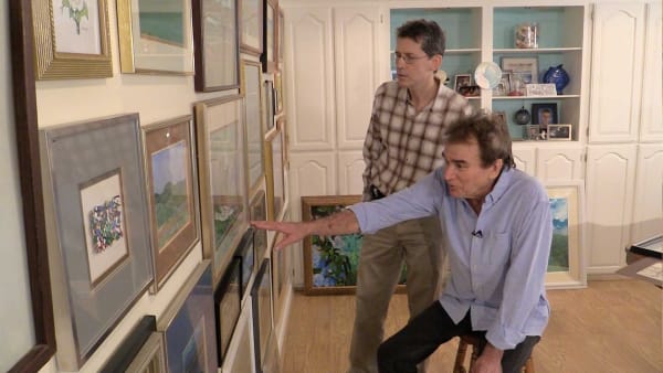 Kuimeaux on "Wisteria Bayou" painting