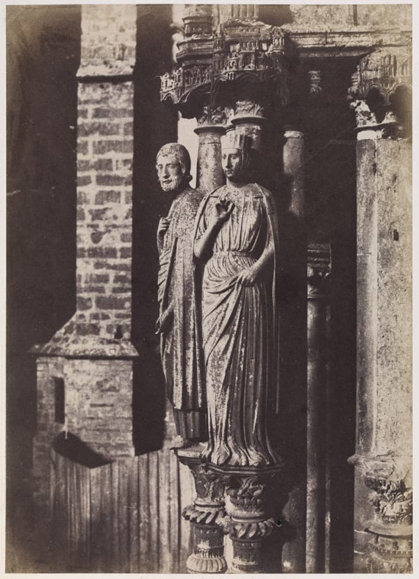 Charles Marville, Sculpture at Chartres, 1853