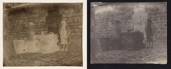 Charles Nègre, Paris street scene, Quai de Bourbon, c. 1849