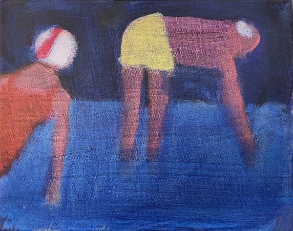 KATHERINE BRADFORD, Couple Wading Into Water, 2022