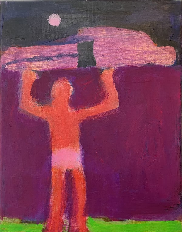 KATHERINE BRADFORD, Man Lifting Man, 2022