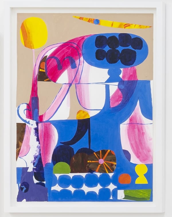 MARIA LUNDSTROM, Blue Interior With Mirror, 2021