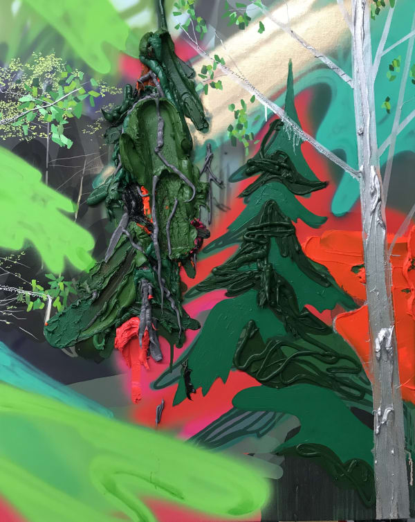 KIM DORLAND, Portrait Of A Landscape (Two Trees), 2017