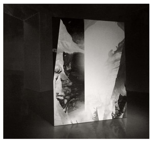 ANDREW SENDOR, Installation View: Painting versus Nature IV, Helio Gemelos, 2082, liquid titanium on cast resin, 2012-14