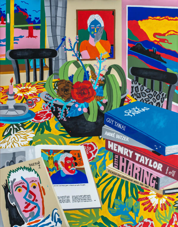 FLORENT STOSSKOPF, Interior With Book Collection, 2020