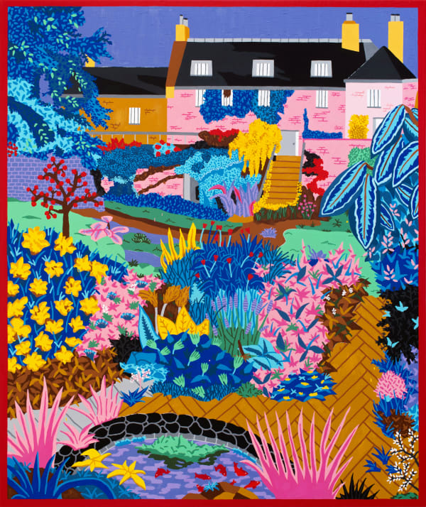 FLORENT STOSSKOPF, Down The Garden With Rhododendrons (After Francis Ferndinand Maurice Cook), 2021