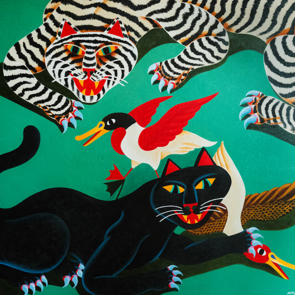 LIAM ALVY, Yin Yang Cats, 2023