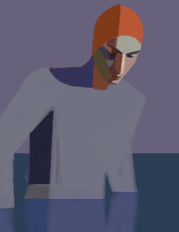 KAT KRISTOF, Swimmer VIII , 2024