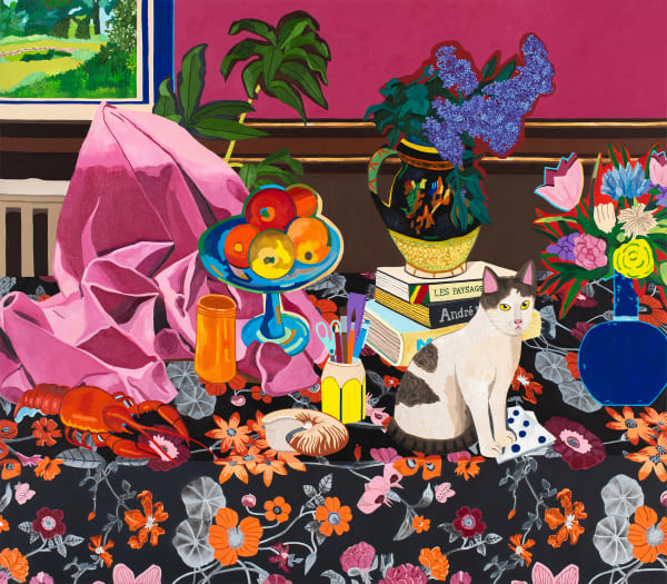 Nature Morte Au Chat , 2024
