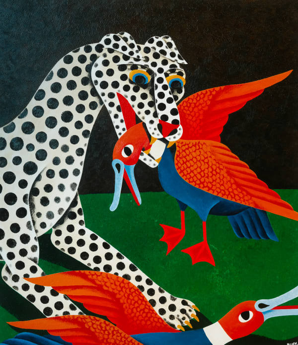 LIAM ALVY, Dog And Ducks II, 2023