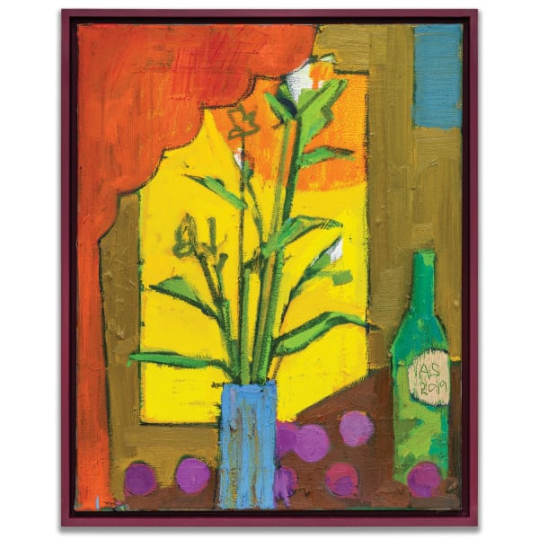 ANDREW SALGADO, Still Life W. Port And Damson, 2019