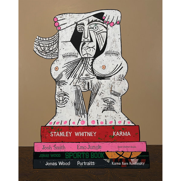 JONATHAN EDELHUBER Still Life With Picasso Sculpture On Art Books, 2024