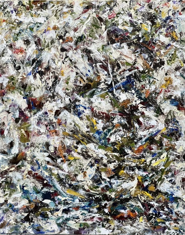 A painting by Ronnie Genotti entitled "Wintertree"