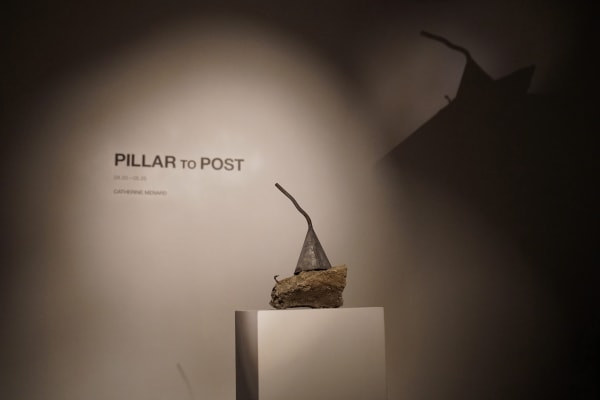 Catherine Menard, "Hermetrix", 2024 Pillar to Post Wall Text