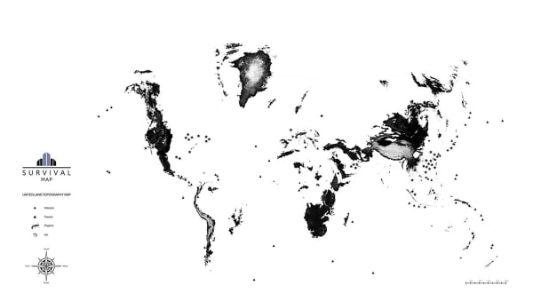 Fran Ois Ronsiaux Survival Map Sea Level 300 M Baseline Year 2012