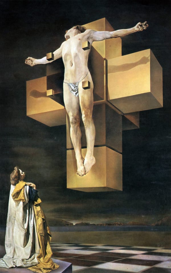 Salvador Dali Crucifixion (Corpus Hypercubus), 1954 Oil on canvas 194.3 cm × 123.8 cm