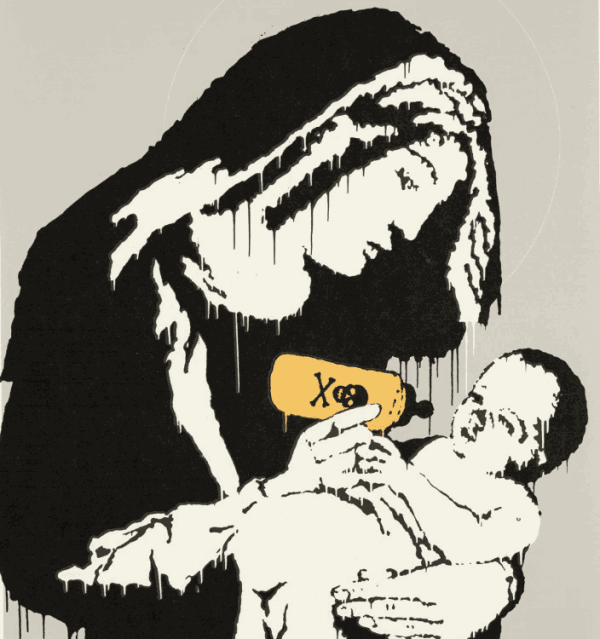 Banksy Toxic Mary 2003 screenprint edition signed and unsigned