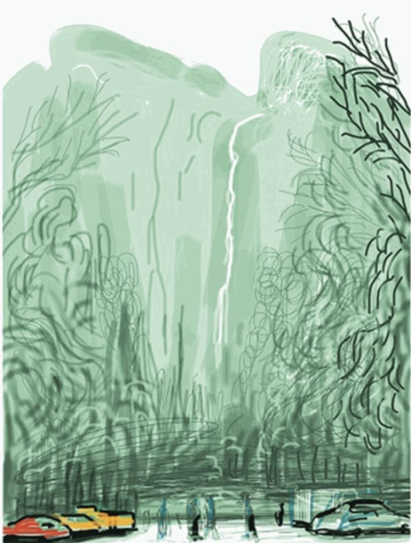 26 October 2021 David Hockney Yosemite No. 13 Seoul Auction Estimates: 50,000,000 - 80,000,000 KRW (42,812 - 68,499 USD) 95,000,000...