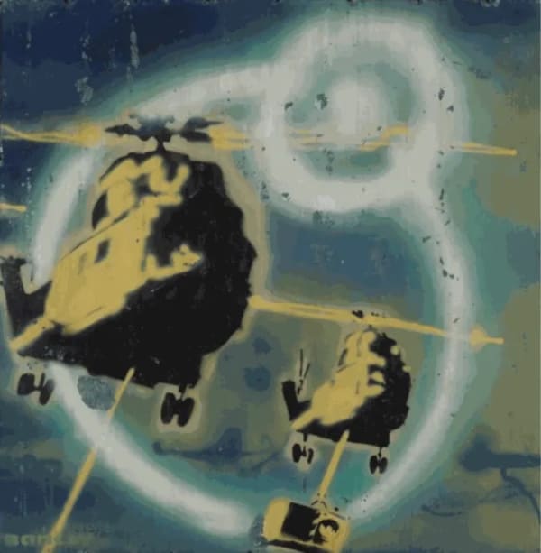 Banksy's 1998 Painting for A Sound System Lorry